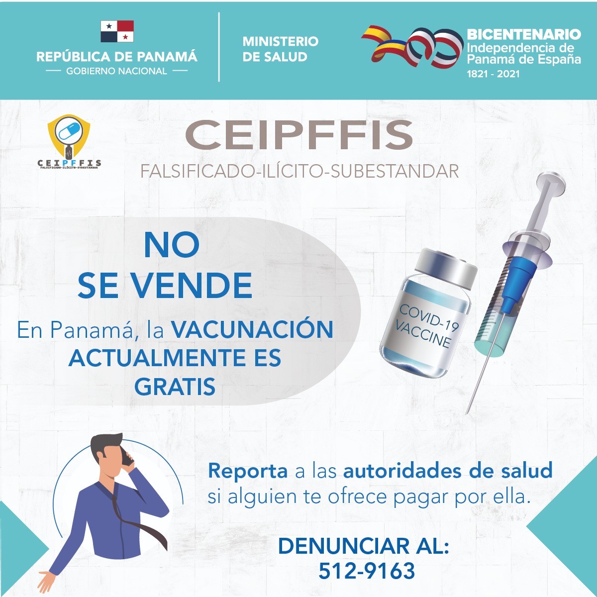 Campaña segura de la adquisición de vacunas contra la COVID-19