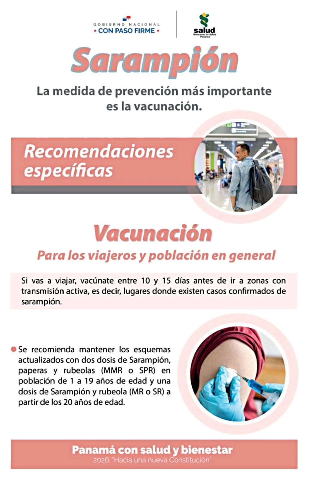 Medidas de prevención sobre el sarampión 