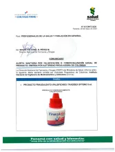 PRODUCTO FALSIFICADO: TRAZIDEX OFTENO 5 ml