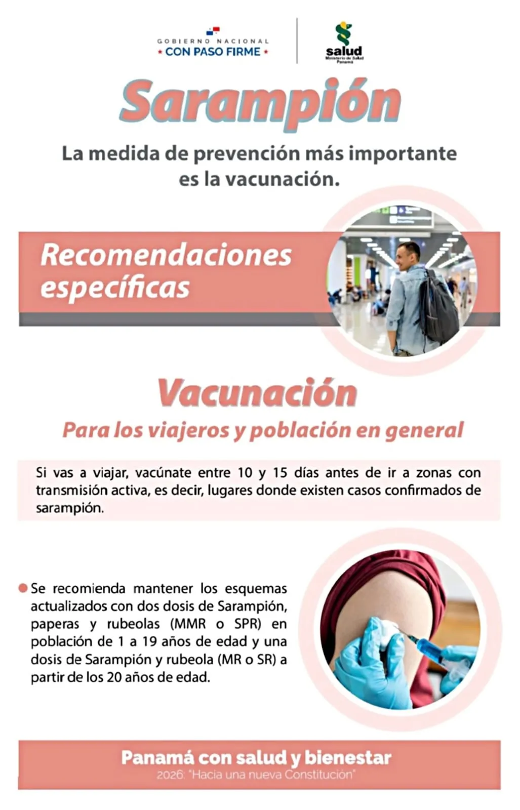 Medidas de prevención sobre el sarampión 